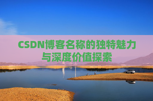 CSDN博客名称的独特魅力与深度价值探索